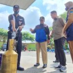 Jelang Mudik Tim Gabungan Polres Kediri Kota Sidak SPBU Periksa Takaran dan Stok BBM