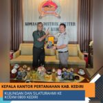 Kepala Kantor Pertanahan Kabupaten Kediri Kunjungan dan Silaturahmi ke Kodim 0809 Kediri