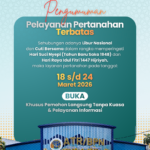 Pengumuman Tambahan Pelayanan Pertanahan Terbatas