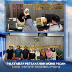 Kantor Pertanahan Kabupaten Jombang melalui layanan Loket Prioritas kembali memberikan pelayanan pertanahan kepada masyarakat dengan berbagai keperluan administrasi dan konsultasi pertanahan.