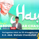 Kegiatan Haul ke-55 Almaghfurlah K.H. Abd. Wahab Chasbullah di halaman Yayasan PP. Bahrul Ulum Tambakberas.