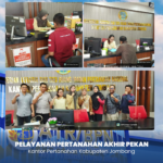 Kantor Pertanahan Kabupaten Jombang melalui layanan Loket Prioritas kembali memberikan pelayanan pertanahan kepada masyarakat dengan berbagai keperluan administrasi dan konsultasi pertanahan