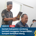 Permudah Warga, Kantor Pertanahan Jombang Gelar Pengambilan Sumpah Sertipikat Hilang