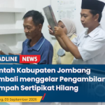 Menjaga Hak, Menghadirkan Kepastian: Kantah Jombang Kembali Gelar Pengambilan Sumpah Sertipikat Hilang Menjaga Hak, Menghadirkan Kepastian: Kantah Jombang Kembali Gelar Pengambilan Sumpah Sertipikat Hilang